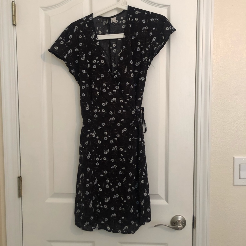 Floral wrap dress